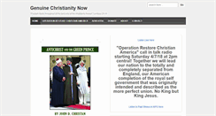 Desktop Screenshot of genuinechristianitynow.com