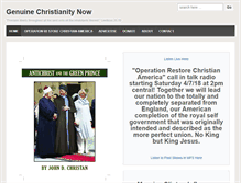 Tablet Screenshot of genuinechristianitynow.com